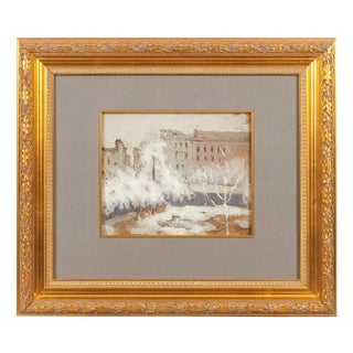 Mykola Burachek, Seasons Triptych, Early 20th Century, Oil Paintings, Framed, Set of 3 For Sale