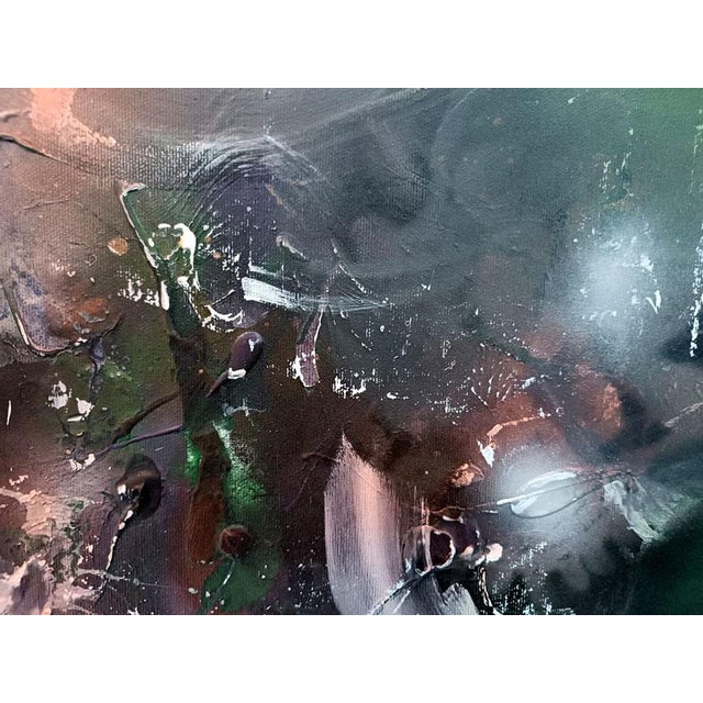 Ovidiu Kloska, Imperfect Oneiric Vase with Night Flowers, Acrylic on Canvas For Sale - Image 6 of 10