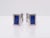 Vintage 18ct White Gold and Lapis Lazuli Cufflinks, 1970s, Set of 2 For Sale - Image 4 of 10