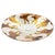 Large decorative catchall dating from the 1970s, featuring a shallow circular form with a warm brown and amber-toned...