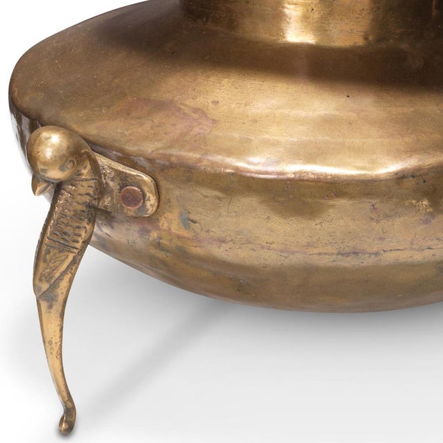Vintage Brass Milk Pot on Stand, 1940s For Sale - Image 6 of 7