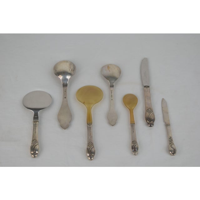 Cutlery Set, Denmark, 1920, Set of 7 For Sale - Image 4 of 18