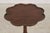 1980s Biggs Scallop Tilt Top Mahogany Candle Stand Table For Sale - Image 5 of 12