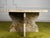 Unique Vintage Postmodern Granite Stone Coffee Table With Scalloped Edge For Sale - Image 4 of 16