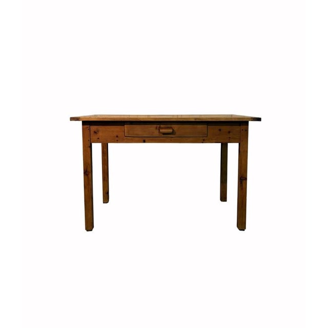 Fir Kitchen Table, 1900s For Sale - Image 4 of 4