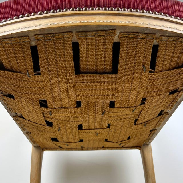 Swedish Gustavian Carved Wood in Velvet Chair For Sale - Image 10 of 12