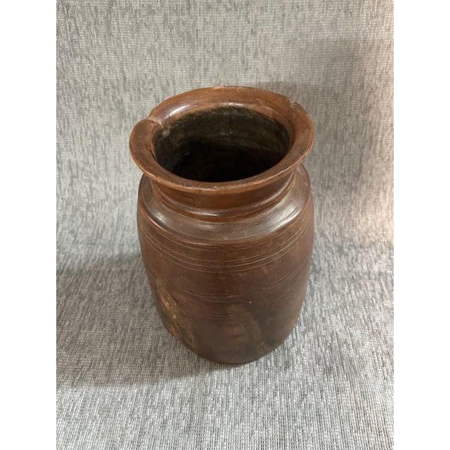 Wood Himachal Pot, 1950s For Sale - Image 7 of 8