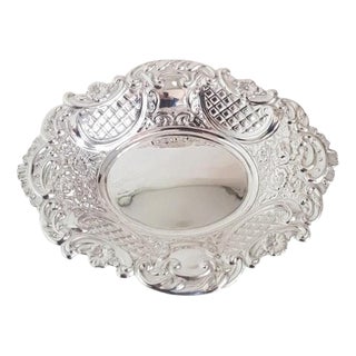 Mid-Century Sterling Silver Trinket Dish from John Turton & Co., Sheffield, 1962 For Sale
