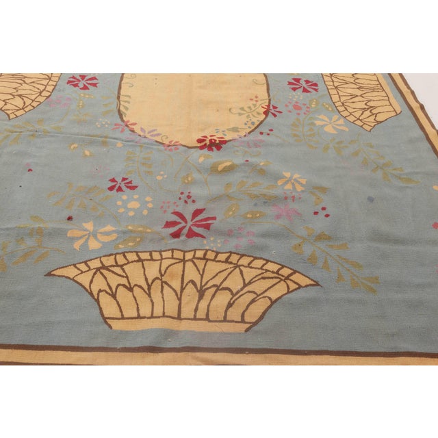 Contemporary Abusson Style Floral Wool Rug by Thomas Jayne for Doris Leslie Blau For Sale In New York - Image 6 of 8