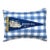New Jersey Atlantic City Vintage Pennant on New Woven Throw Pillow For Sale
