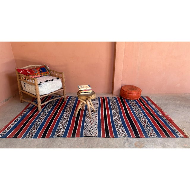 1980s Authentic Moroccan Kilim Rug - 9.7 X 5.15 Ft For Sale - Image 4 of 12