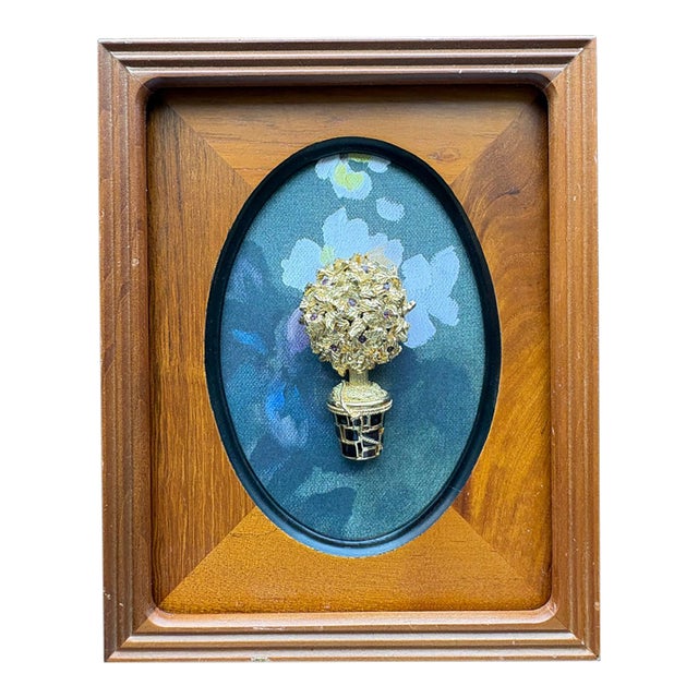 Vintage St. John Topiary on Carolyn Misterek Repro Print, Framed For Sale