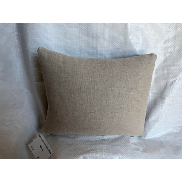 Textile 18th Century French Aubusson Tapestry Pillow With Floral Medallion For Sale - Image 7 of 7