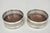 Vintage English Victorian Wood & Silver Plated Bar Wine Bottle Coaster - A Pair For Sale - Image 11 of 11