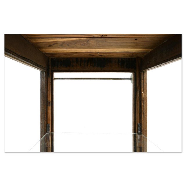 Patinated Wooden Showcase For Sale - Image 6 of 8