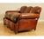 Antique Edwardian Hand Dyed Whisky Brown Sofa, 1890s For Sale - Image 11 of 13