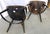 Vintage High Swept Back Windsor Birdcage Chairs in Ebony Finish- A Pair For Sale - Image 10 of 18