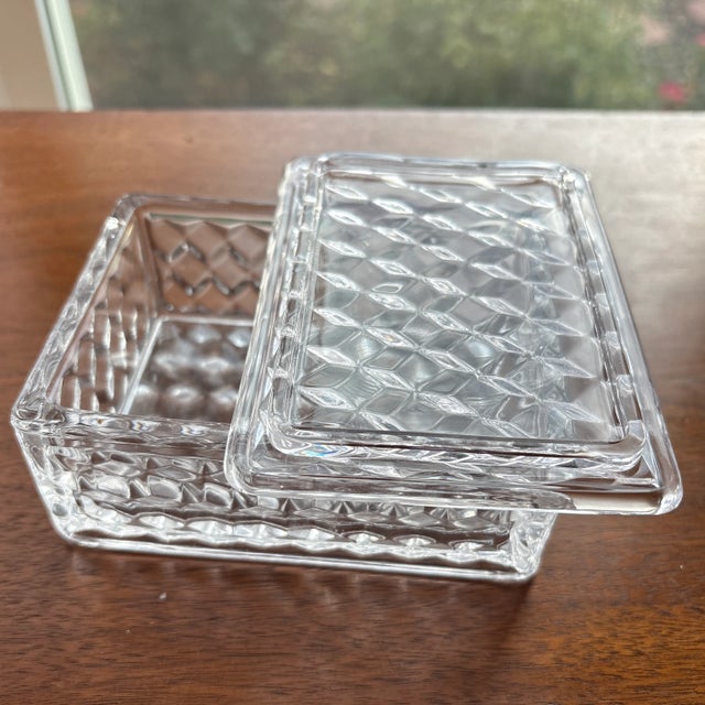 Hard to find Fostoria American Cigarette Box and Cover in perfect condition with no chips. This beautiful box was made for...