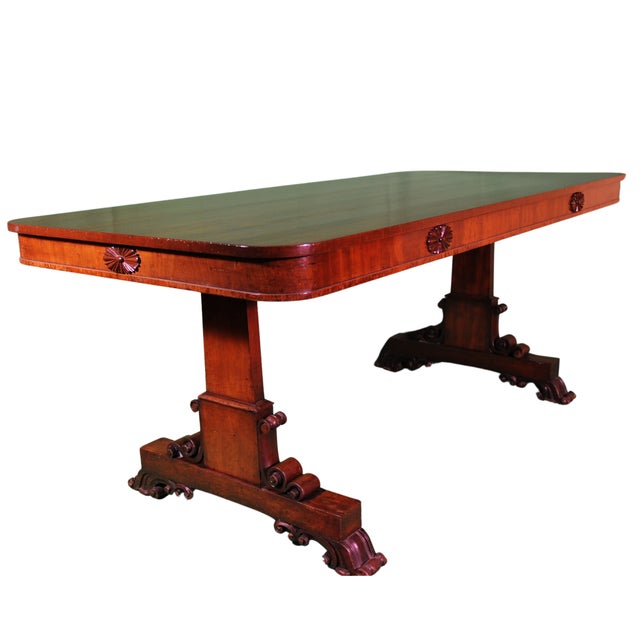 Empire Table with Lyre Legs, 1840 For Sale - Image 6 of 9