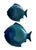 Rustic European Vintage Portuguese Majolica Olfaire Fish Shaped Serving Dishes. Set of 6 For Sale - Image 3 of 10