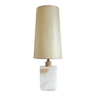 50s Alabaster Table Lamp For Sale