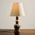 A Danish ceramic table lamp from the 1970s. The lamp has organic patterns and a glossy glaze. In nice condition with a new...
