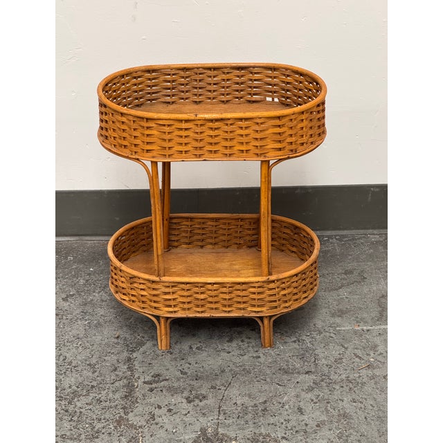 Rattan Accent Table, Mid 20th Century For Sale - Image 12 of 12