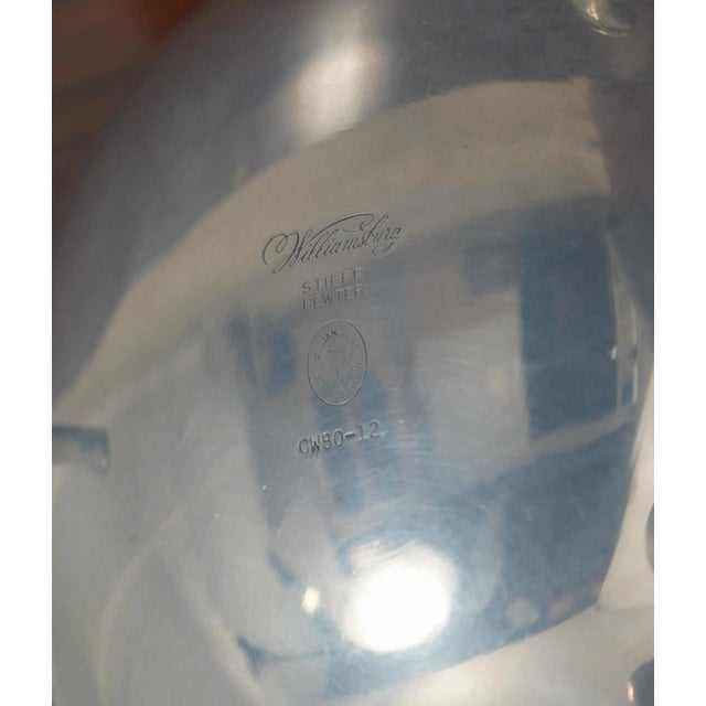 Stief Colonial Williamsburg Pewter Tea Pot For Sale - Image 12 of 13