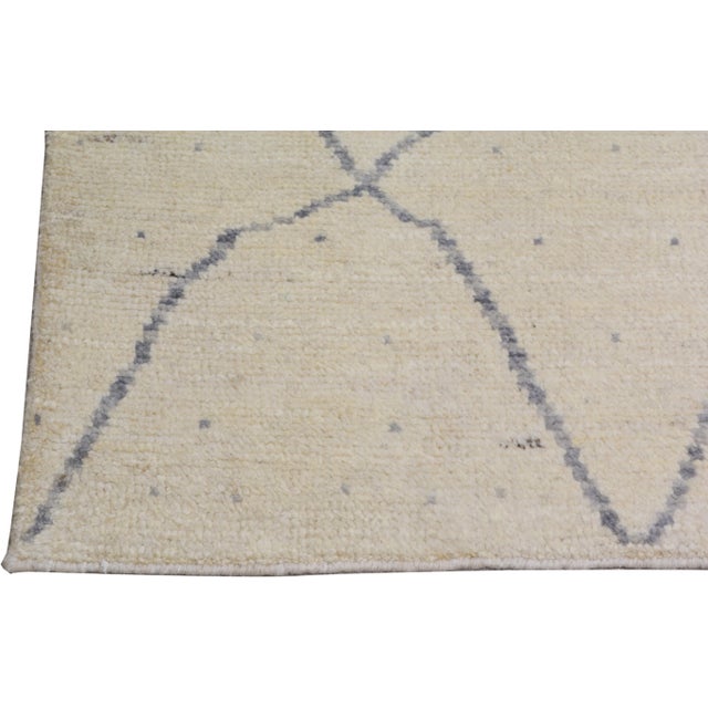 1990s 1990s Moroccan Hand Knotted Rug With Soft Texture,5'7"X8' For Sale - Image 5 of 7