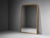 Regency Style, Monumental Over the Mantel or Floor Standing Archtop Mirror, Giltwood, Mirror, France, 19th c. This...