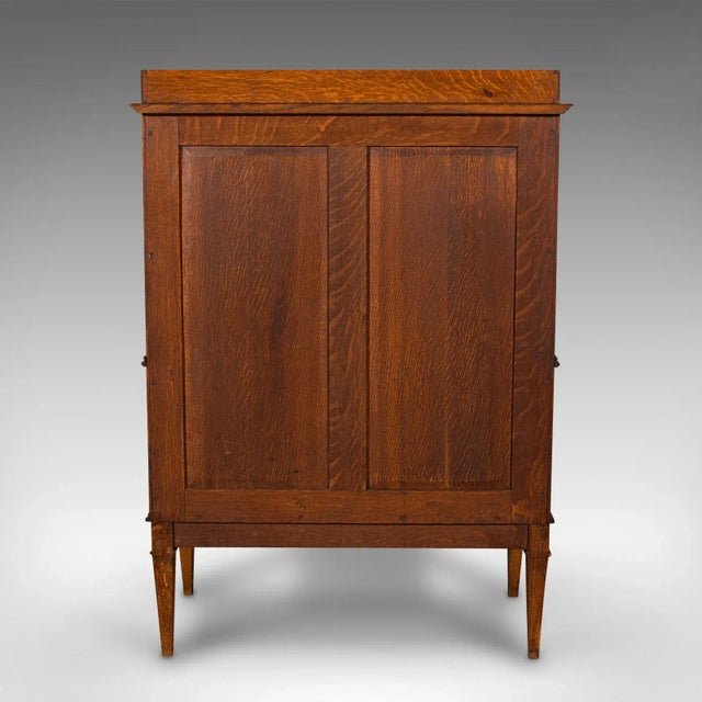 1900s Antique Victorian English Oak Metamorphic Drink Cabinet For Sale - Image 6 of 13