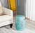 Modern Jasmine Garden Stool in Blue For Sale - Image 3 of 4