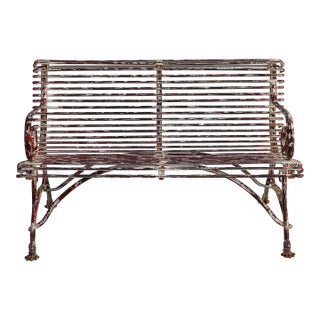 19th Century Arras 'Grassin Baledans' Lion Paw Bench For Sale