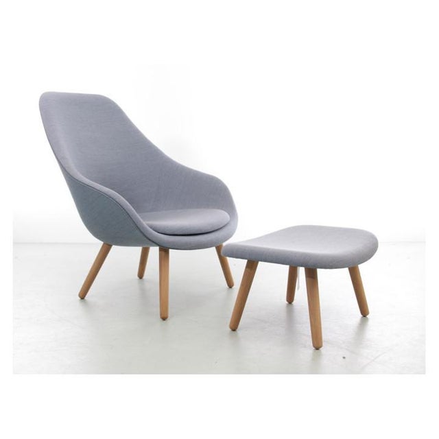 Textile Set of A Lounge AAL 92 Lounge Chair with Ottoman For Sale - Image 7 of 7
