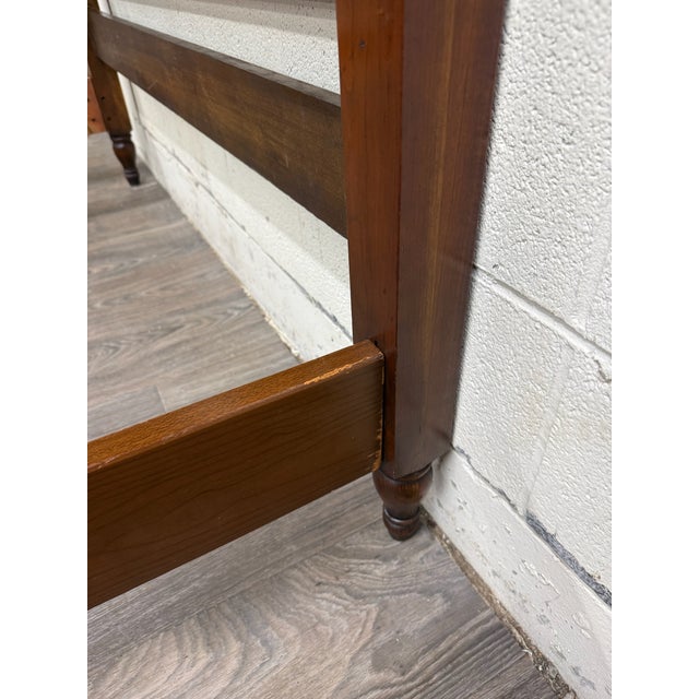 Vintage Full Size Colonial Revival Spindle Bed For Sale - Image 9 of 16