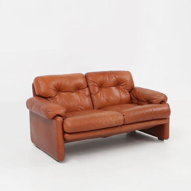 Coronado Lounge Chair in Brown Leather by Tobia Scarpa for B&B Italia, Italy, 1960s For Sale - Image 9 of 17