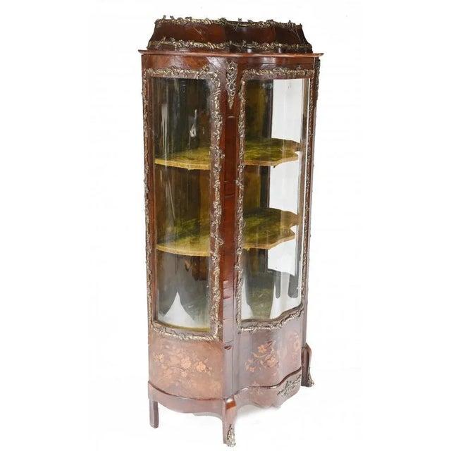 Louis XVI French Display Cabinet Inlay Bijouterie, 1890s For Sale - Image 9 of 11