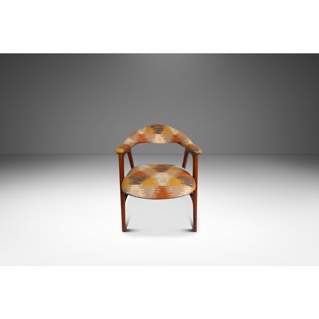 Set of Two (2) Mid-Century Danish Modern Armchairs in Teak W/ Bespoke Fabric by Erik Kirkegaard for Høng Stolefabrik, Denmark, C. 1950's For Sale - Image 9 of 18