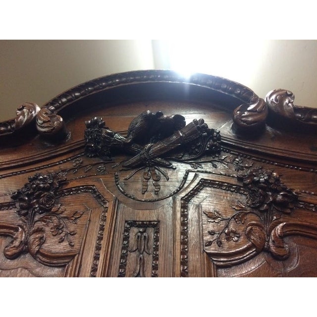 Antique Oak Wardrobe, French Style Wardrobe For Sale - Image 4 of 17
