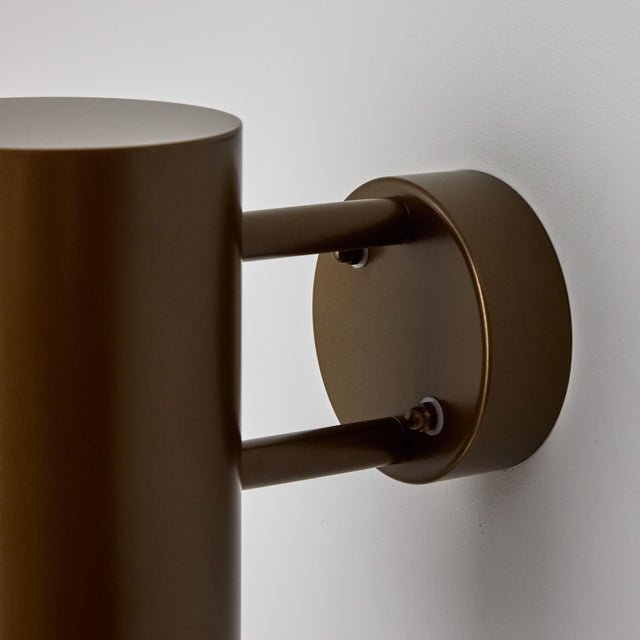 Pair of Large Hans-Agne Jakobsson C627 'Rulle' Outdoor Sconces in Painted Brown For Sale - Image 11 of 13