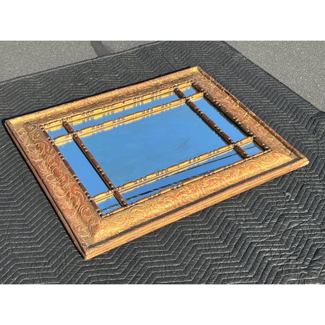 Antique 18th Century Italian Baroque Gilt Wood Mirror For Sale - Image 4 of 10