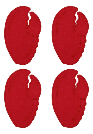 Lobster Claw Cocktail Napkins - Set of 4