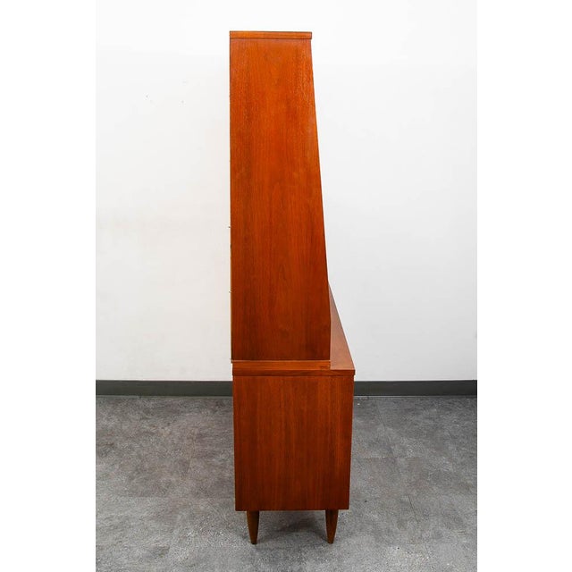 Mid-Century Modern Mid Century Modern China Cabinet Garrison Hutch Glass Display Storage MCM For Sale - Image 3 of 11