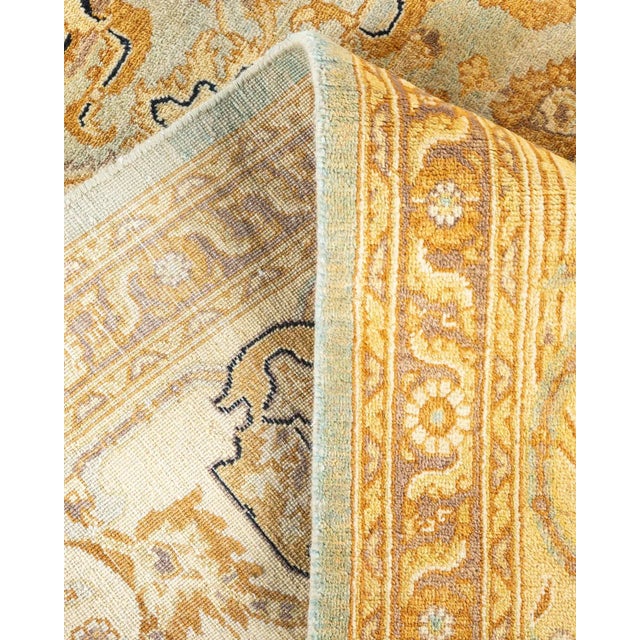Eclectic, One-of-a-Kind Hand-Knotted Area Rug - Light Blue, 7' 10" x 10' 6" For Sale In New York - Image 6 of 8