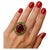 Bochic “Orient” Vintage Emerald, Ruby & Pink Tourmaline Ring Set 18 K Gold & Sil For Sale - Image 4 of 11