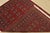Bokhara Rug 4’2” X 6’1” Red Wool Tribal Hand-Knotted Oriental Carpet For Sale - Image 10 of 11