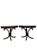 Wood Pair of Antique Regency Style Flame Mahogany Demilune Console Tables For Sale - Image 7 of 12