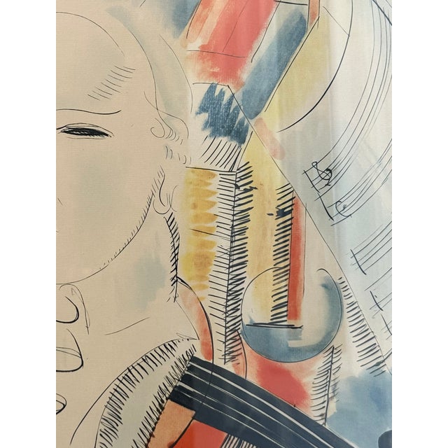 After Raoul Dufy “Homage to Mozart” XL Lithograph For Sale - Image 13 of 14