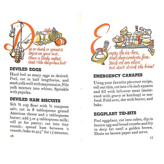 "The Abc of Canapes" 1953 Beilenson, Edna [Recipes By] For Sale - Image 4 of 8