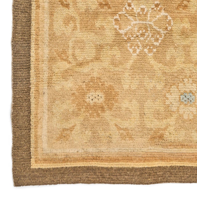 Rug & Kilim Antique 17th Century Chinese Ming Runner With Lotus & Peony Design - Rug & Kilim For Sale - Image 4 of 7